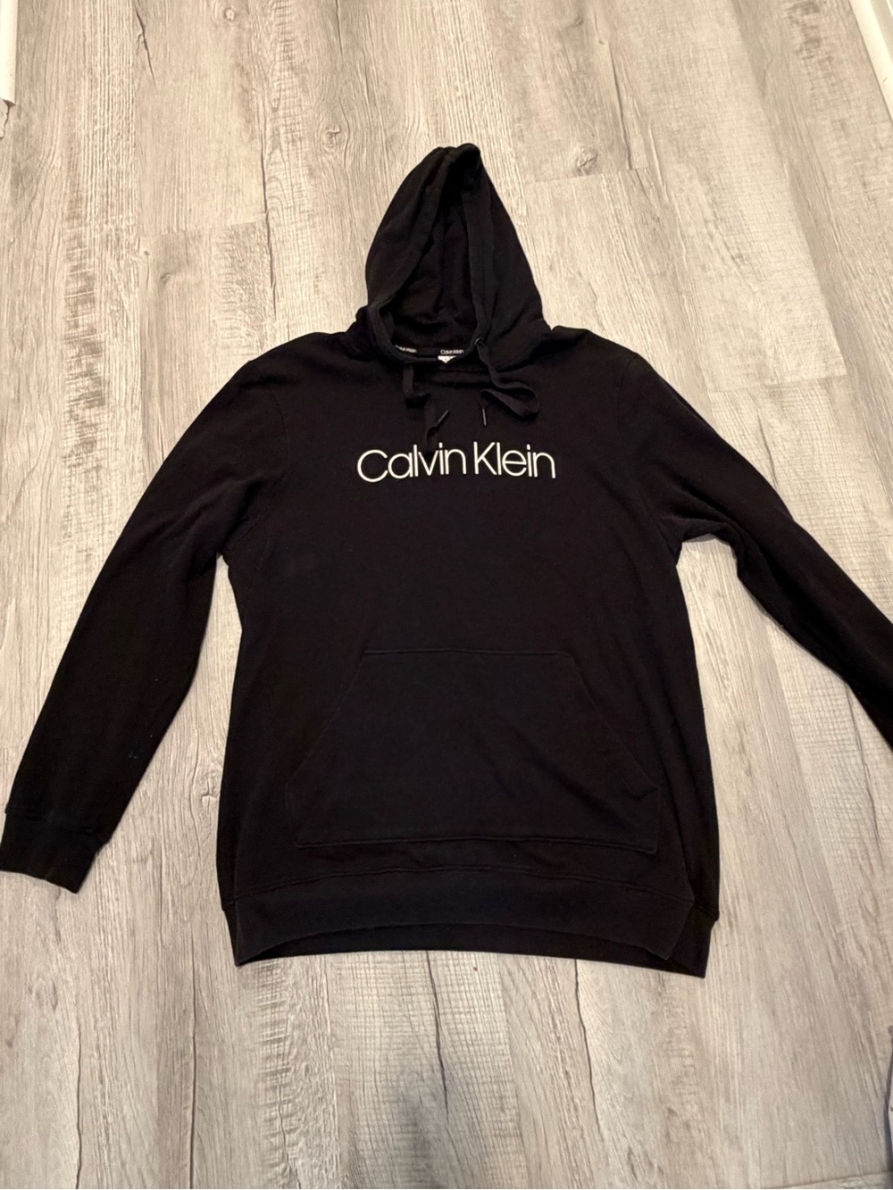 Calvin Klein Black Logo Crewneck Hoodie